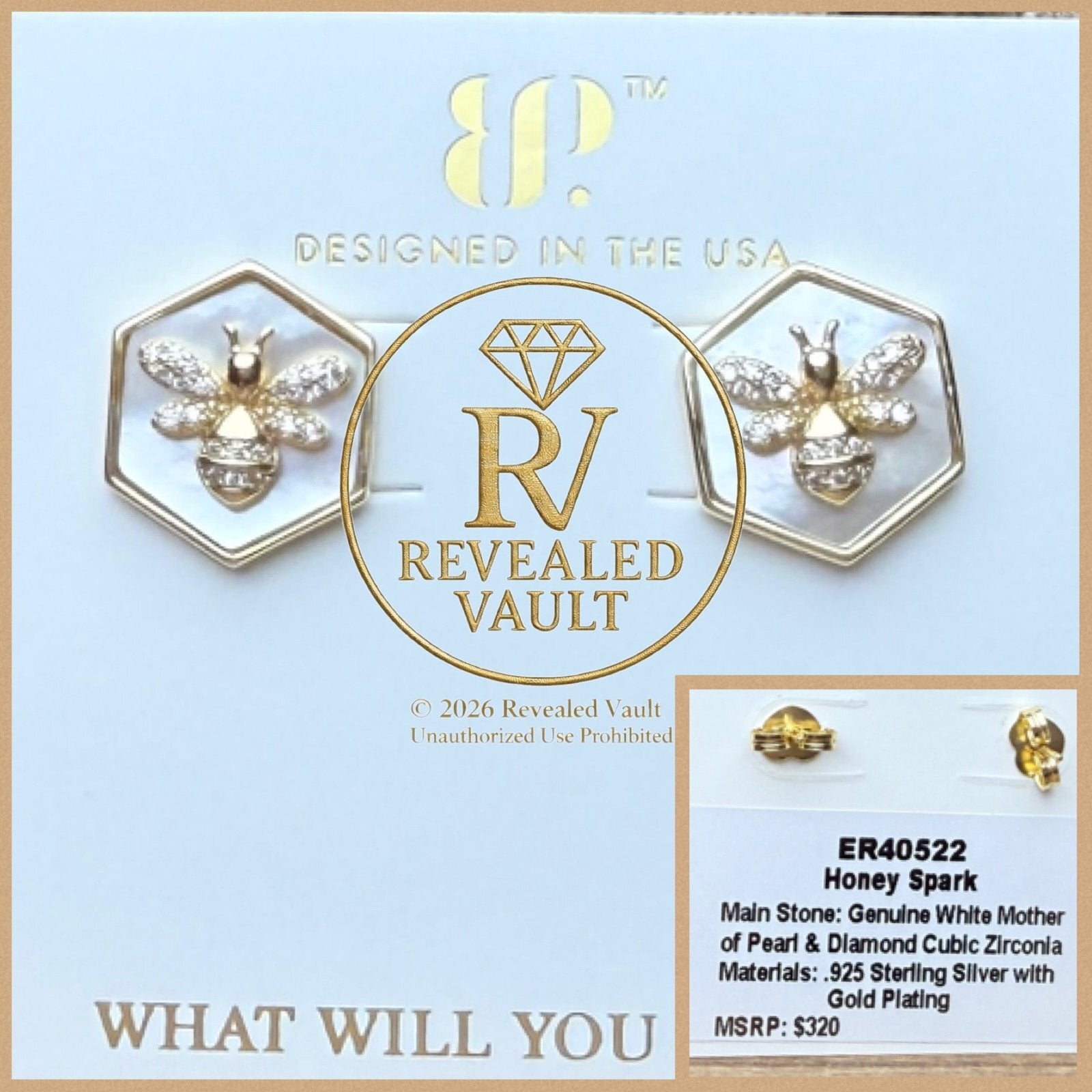 Honey Spark - Sterling Club Vermeil