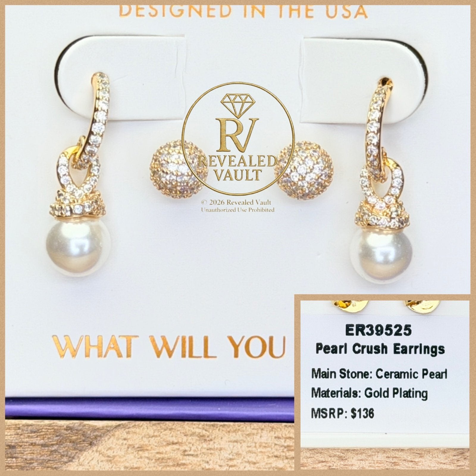 Pearl Crush Earrings - June Birthday 2026