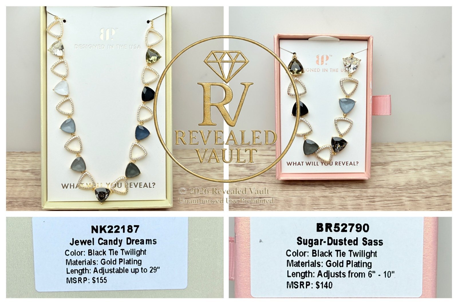 Jewel Candy Dreams & Sugar Dusted Sass - Black Tie - Holiday Jewel Candy