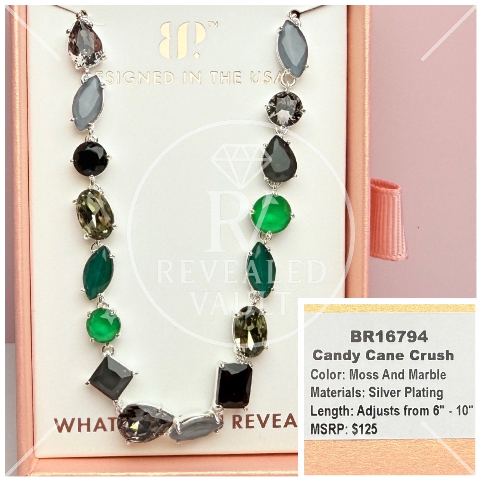 Candy Cane Crush - Moss and Marble - Holiday Jewel Candy
