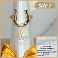 The Lucky Horseshoe  - Size 7 - Sterling Club Vermeil