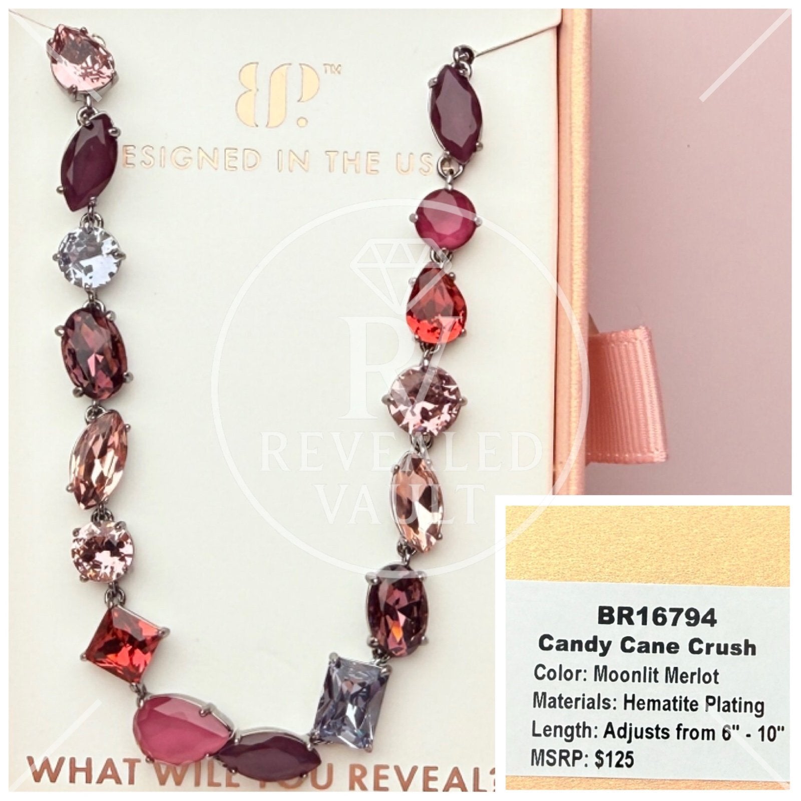 Candy Cane Crush - Moonlit Merlot - Holiday Jewel Candy