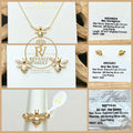 Bee Courageous & Boss Bee Studs & All Hail The Queen- Sterling Club Vermeil