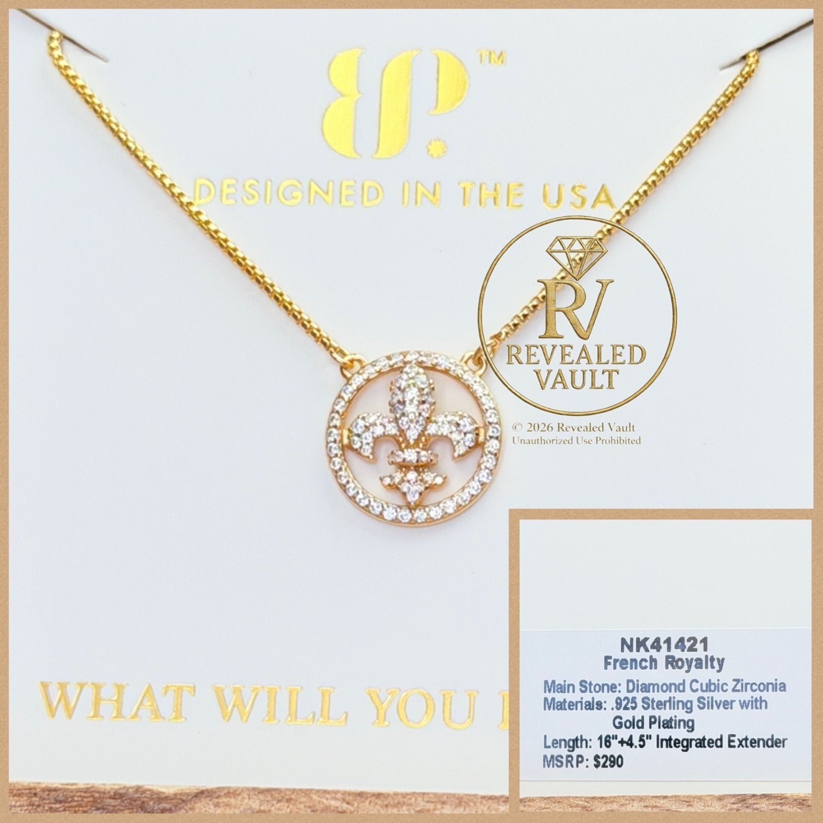French Royalty - Sterling Club Vermeil