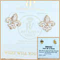 Fleur De Lis Studs - Sterling Club Vermeil