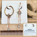 Starluxe Cascade Hoops - Obsidia