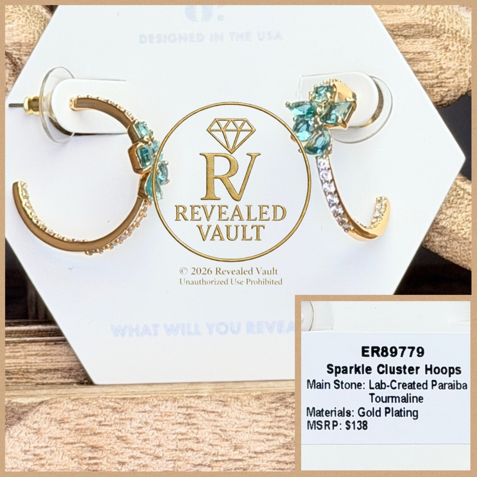 Sparkle Cluster Hoops - OG