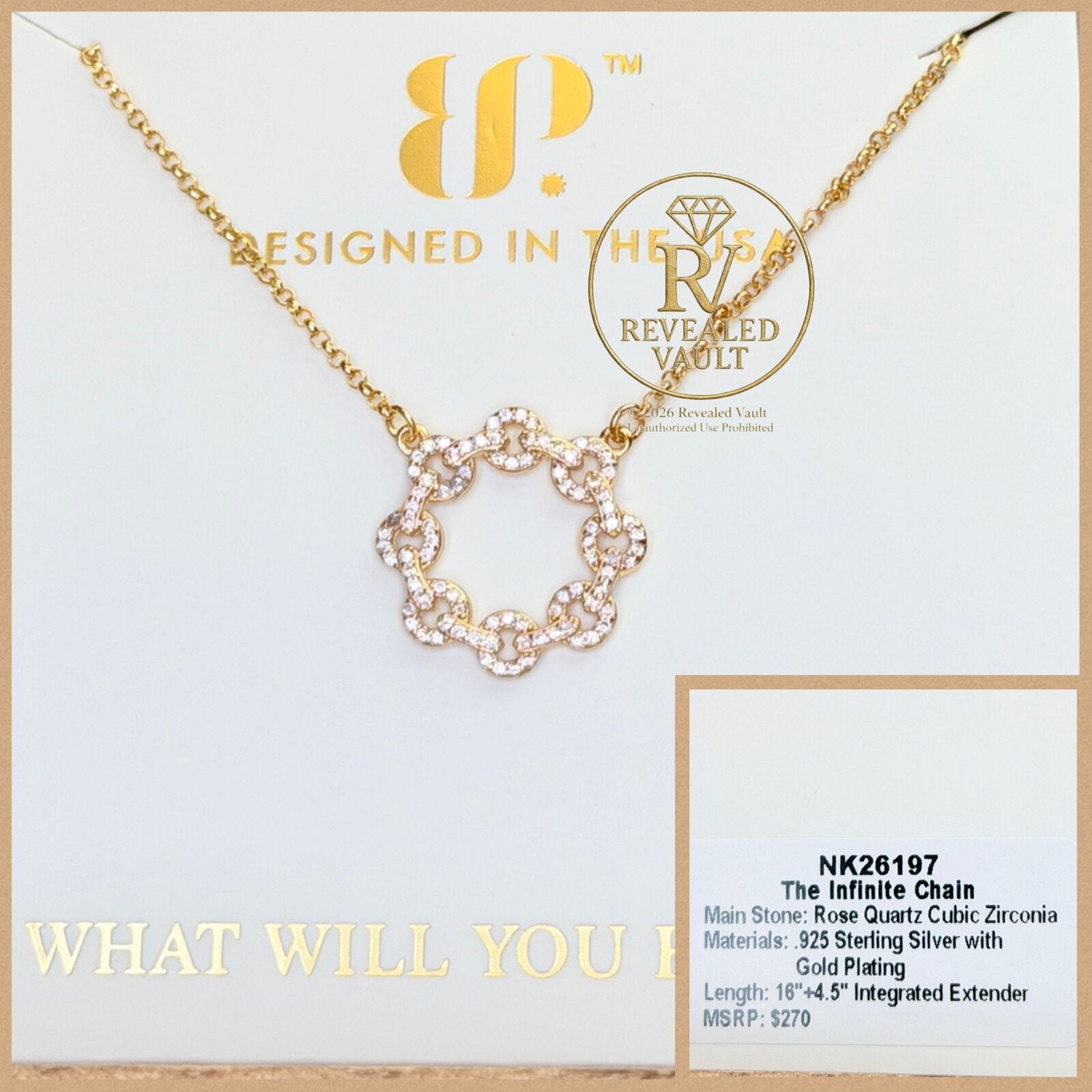 The Infinite Chain - Sterling Club Vermeil