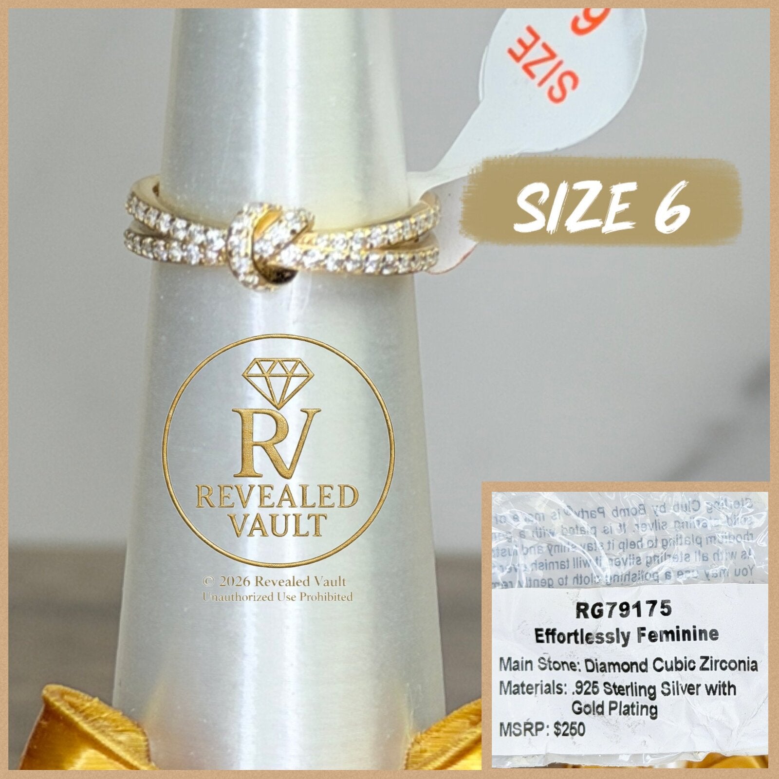 Effortlessly Feminine- Size 6 - Sterling Club Vermeil