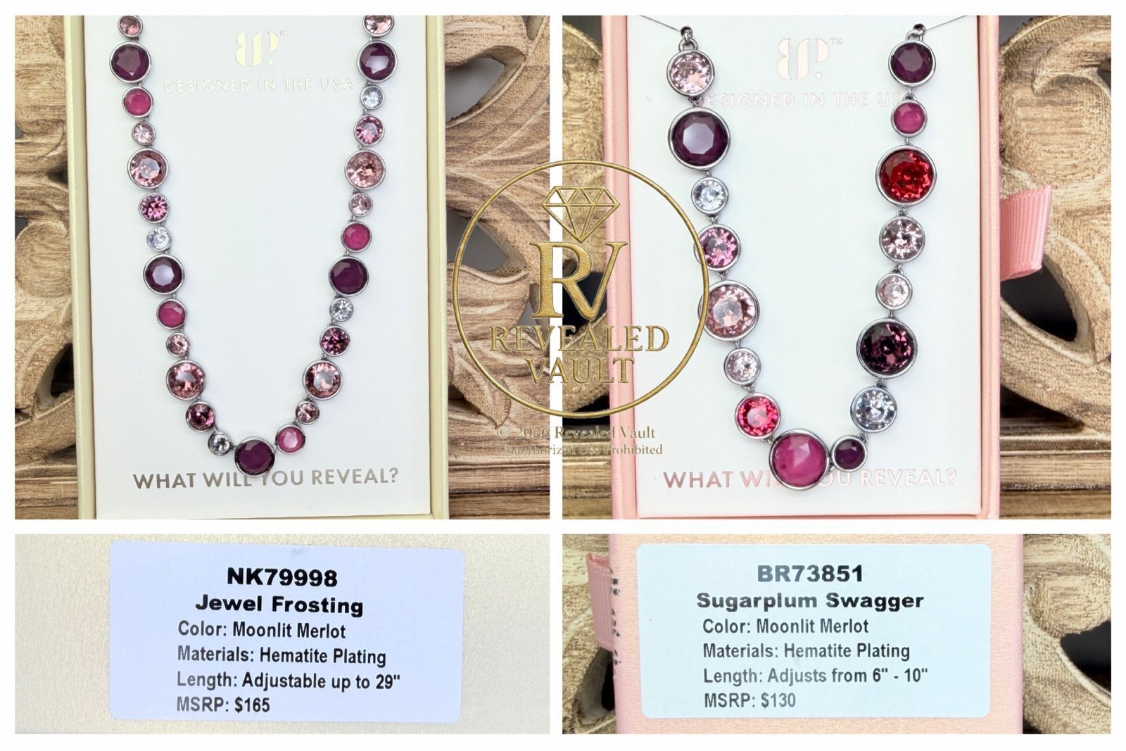 Jewel Frosting & Sugarplum Swagger - Moonlit Merlot - Holiday Jewel Candy