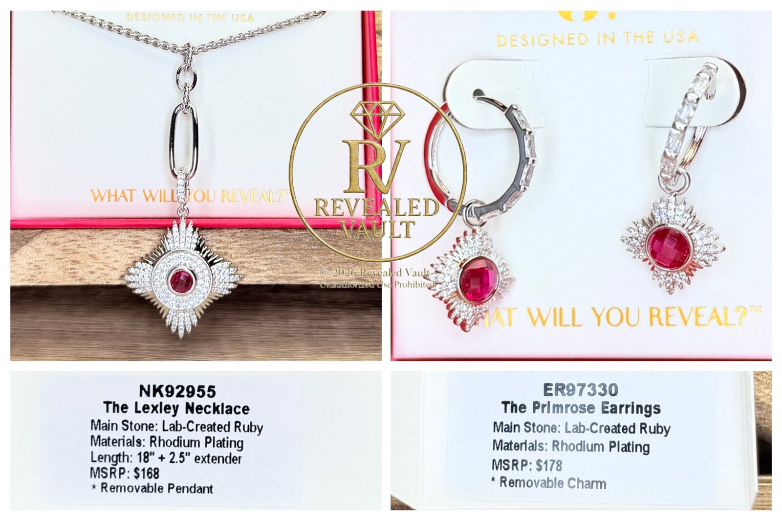 The Lexley Necklace & The Primrose Earrings - July Birthday 2026